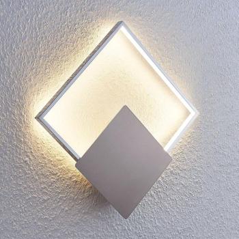 Lindby Anays LED-es fali lámpa, 32 cm x 32 cm, króm/világos kép