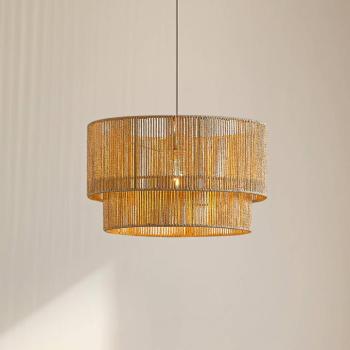 Lindby Anuva lógó világítás, Ø 45 cm, bézs, papír, E27 kép