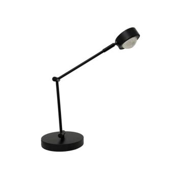 Lindby asztali lámpa Jyla, fekete, lencse, 4200K, GX53, vas kép