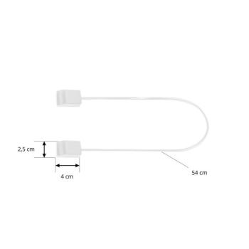 Lindby csatlakozó Lumaro, kábel hossza 54 cm, fehér, PVC kép
