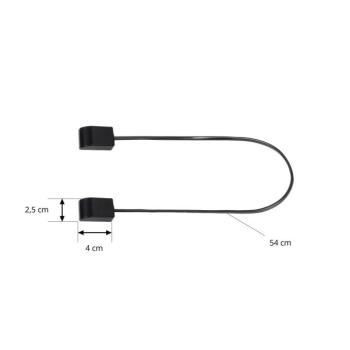 Lindby csatlakozó Lumaro, kábel hossza 54 cm, fekete, PVC kép