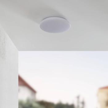 Lindby Doki LED kültéri mennyezeti lámpa, 34 cm, fehér, műanyag kép