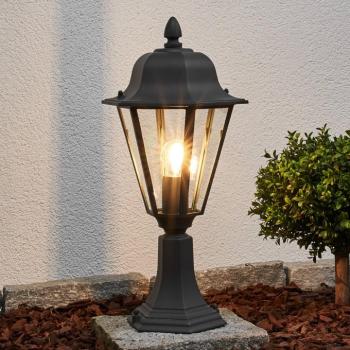 Lindby Edana talapzatlámpa, 52 cm, antracit, E27, IP44 kép