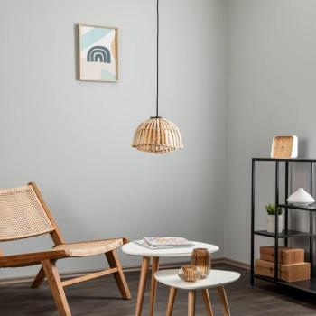 Lindby függőlámpa Ilajus, Ø 30 cm, bambusz, E27 kép