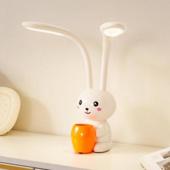 Lindby LED asztali lámpa Haas, bézs, műanyag,CCT,magasság39cm kép