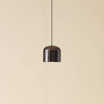 Lindby LED-es függőlámpa Lumaro,fekete,Ø8,2cm,alumínium,48V,dimmelhető kép