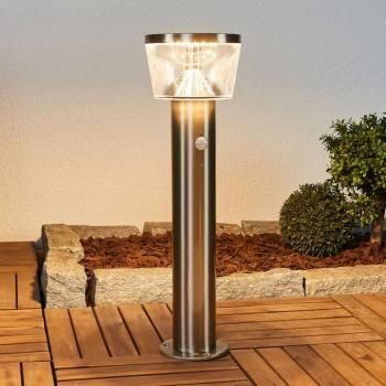 Lindby LED-es napelemes talapzatlámpa Antje, mozgásérzékelő, IP44 kép