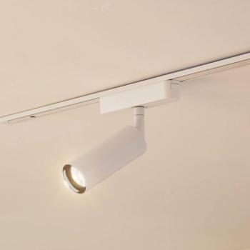 Lindby LED-es reflektor 48 V Lumaro, fehér, Ø 4 cm, alumínium, fényerőszabályozó kép