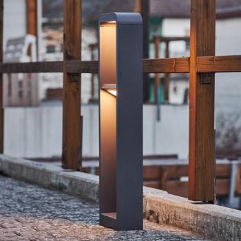 Lindby LED-es útvilágítás Darko, 80 cm, szürke, fém, IP54 kép
