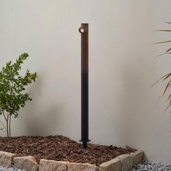 Lindby LED-es útvilágítás Luzian, magasság 80 cm, fekete, földi tüske kép