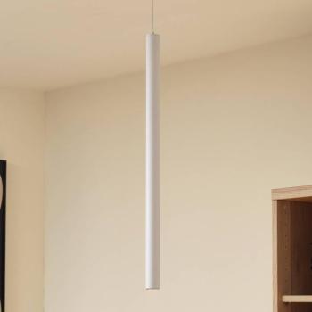 Lindby LED függő világítás Lumaro, fehér, Ø 3cm, alumínium, 48V, dimmelhető kép