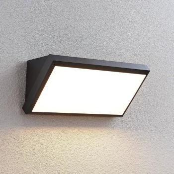 Lindby LED kültéri fali lámpa Abby, szürke, műanyag, IP65 kép