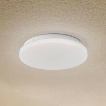 Lindby LED kültéri mennyezeti lámpa Kirkola, 3000 K, Ø 26 cm, fehér kép