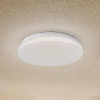 Lindby LED kültéri mennyezeti lámpa Kirkola, 4000 K, Ø 26 cm, fehér kép