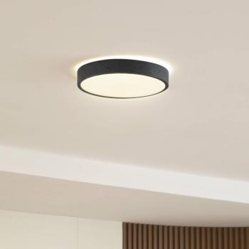 Lindby LED mennyezeti lámpa Manala, betonszürke, RGB, CCT, távirányítós kép