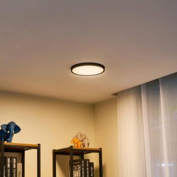 Lindby LED mennyezeti lámpa Pravin, Ø 23 cm, 3.000 K, fekete kép