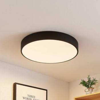 Lindby LED mennyezeti lámpa Simera, Ø 50cm, fekete, fém kép