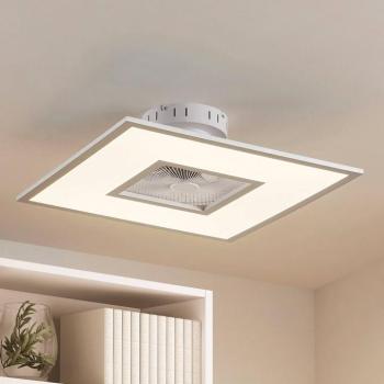 Lindby LED mennyezeti ventilátor Romea, szögletes, DC, csendes, 60 cm kép
