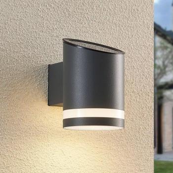 Lindby LED napelemes kültéri fali lámpa Bentlas, antracit, IP44 kép