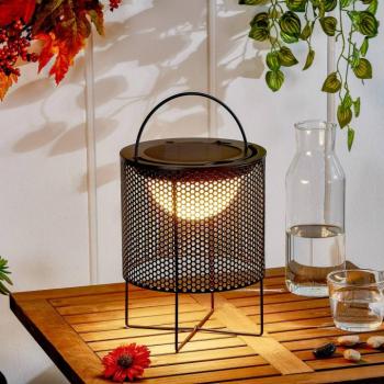 Lindby LED napelemes teraszvilágítás Achilleas, RGBW, fekete kép