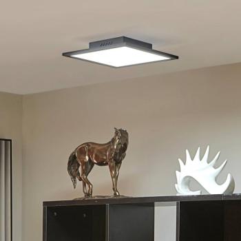 Lindby LED panel Lamin, fekete, 30 cm, CCT, fényerőszabályzó, távirányítóval kép
