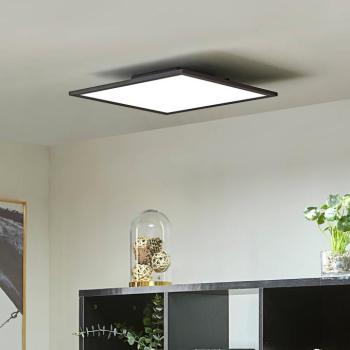 Lindby LED panel Lamin, fekete, 40 cm, CCT, dimmelhető, távirányítós kép