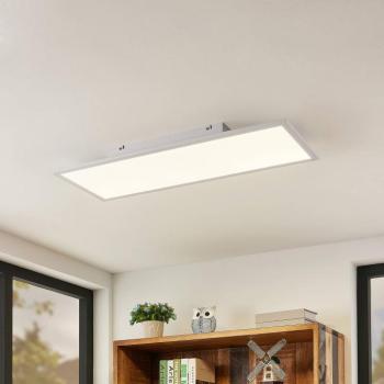 Lindby LED panel Quais, 80 x 30 cm, fehér, fém, 4,000K kép