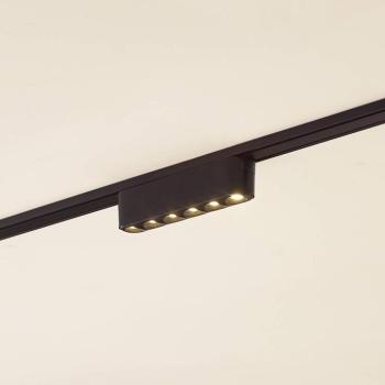 Lindby LED szalag 48V Lumaro, fekete,6 pont,2.4cm,dimmelhető kép