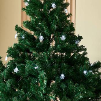 Lindby LED tündérvilágítás Parrik, hópelyhek, 620 cm, IP44 kép