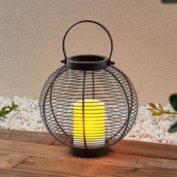 Lindby Mairuna LED szolárlámpa, fekete, 22,7cm kép