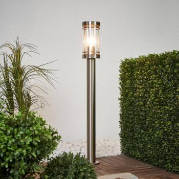 Lindby ösvény világítás Djori, 80 cm, alumínium színű, rozsdamentes acél, E27 kép
