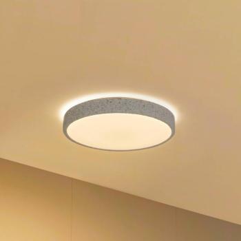 Lindby Smart LED-es mennyezeti lámpa Elmor Ø39cm szürke RGB CCT Tuya kép