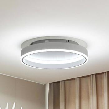 Lindby Smart LED mennyezeti lámpa Yasmen, fehér, fém, CCT, Tuya kép