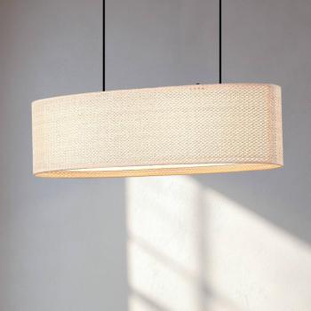 Lindby Soula lógó világítás, 78 cm, bézs, műanyag, E27 kép