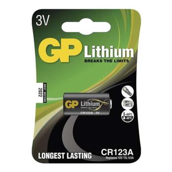  Lítium elem CR123A GP LITHIUM 3V/1400 mAh  kép