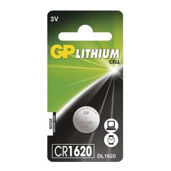  Lítium gombelem CR1620 GP LITHIUM 3V/75 mAh  kép