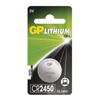  Lítium gombelem CR2450 GP LITHIUM 3V/600 mAh  kép