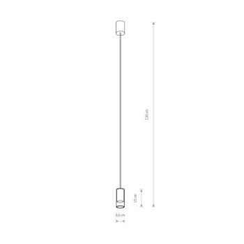Lógó világítás Cylinder, átlátszó/fekete, magasság 15 cm kép
