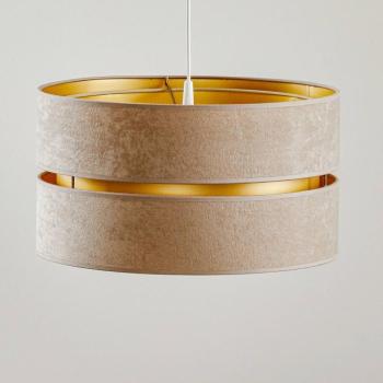 Lógó világítás Duo, bézs/arany, Ø40cm, 1 izzó kép