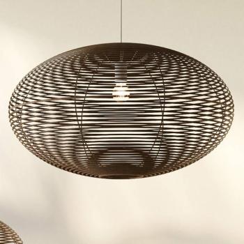 Lógó világítás RATTAN, Ø 60 cm, természetes barna, rattan, E27 kép