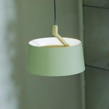 LOOM DESIGN LED-es függőlámpa Cookie, zöld, alumínium Ø 15 cm kép