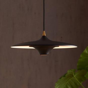 LOOM DESIGN LED-es függőlámpa Moja, Ø 42 cm, fekete kép