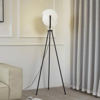 Lucande Helva álló világítás, 150 cm, fehér/fekete, forgatható kép