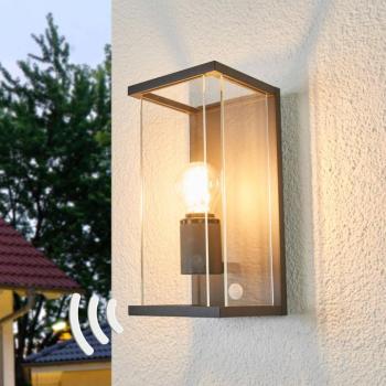 Lucande kültéri fali lámpa Annalea, 29cm, 1-lámpás, IP54, szenzoros kép