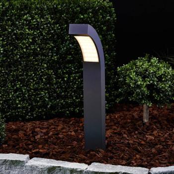 Lucande LED állólámpa Lennik, 60 cm, antracit, fém kép