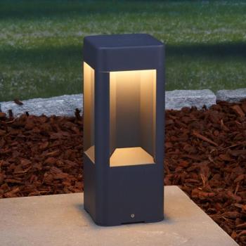 Lucande LED-es állólámpa Annika, antracit, fém, 30 cm kép