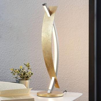Lucande LED-es asztali lámpa Marija, arany színű, fényerőszabályzó, 62 cm kép
