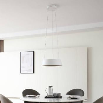 Lucande LED-es függőlámpa Belsar, fehér, alumínium, CCT kép