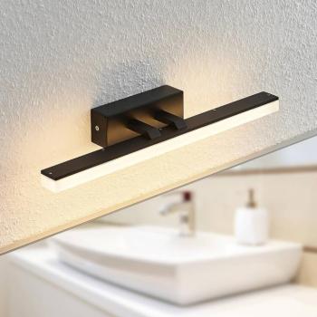 Lucande LED fali lámpa Lisana, vízszintes, 46 cm, IP44 kép