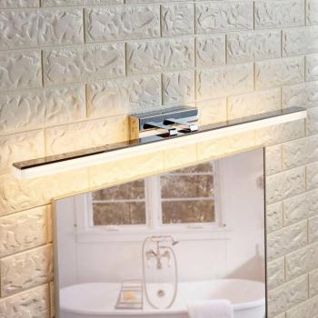 Lucande LED fürdőszoba falilámpa Julie, 75cm, króm, fém, IP44 kép